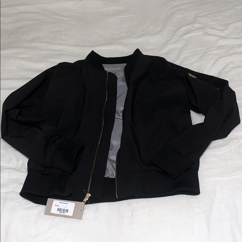 Albion Fit black bomber jacket
